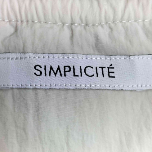 シンプリシテェ SIMPLICITE 保温 / リブ付き中綿ブルゾン レディース